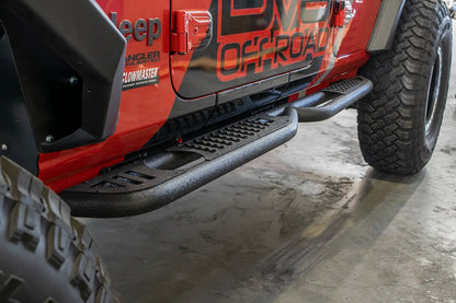 DV8 Offroad 18+ Jeep JL 4-Door Boxed Rock Slider with Step by DV8 Offroad