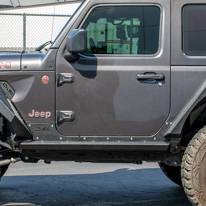 DV8 Offroad 18+ Jeep JL 2-Door Rock Slider with Rock Skin by DV8 Offroad