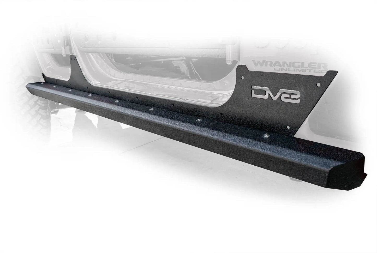 DV8 Offroad 07-18 Jeep JK 4-Door Rock Slider with Rock Skin by DV8 Offroad