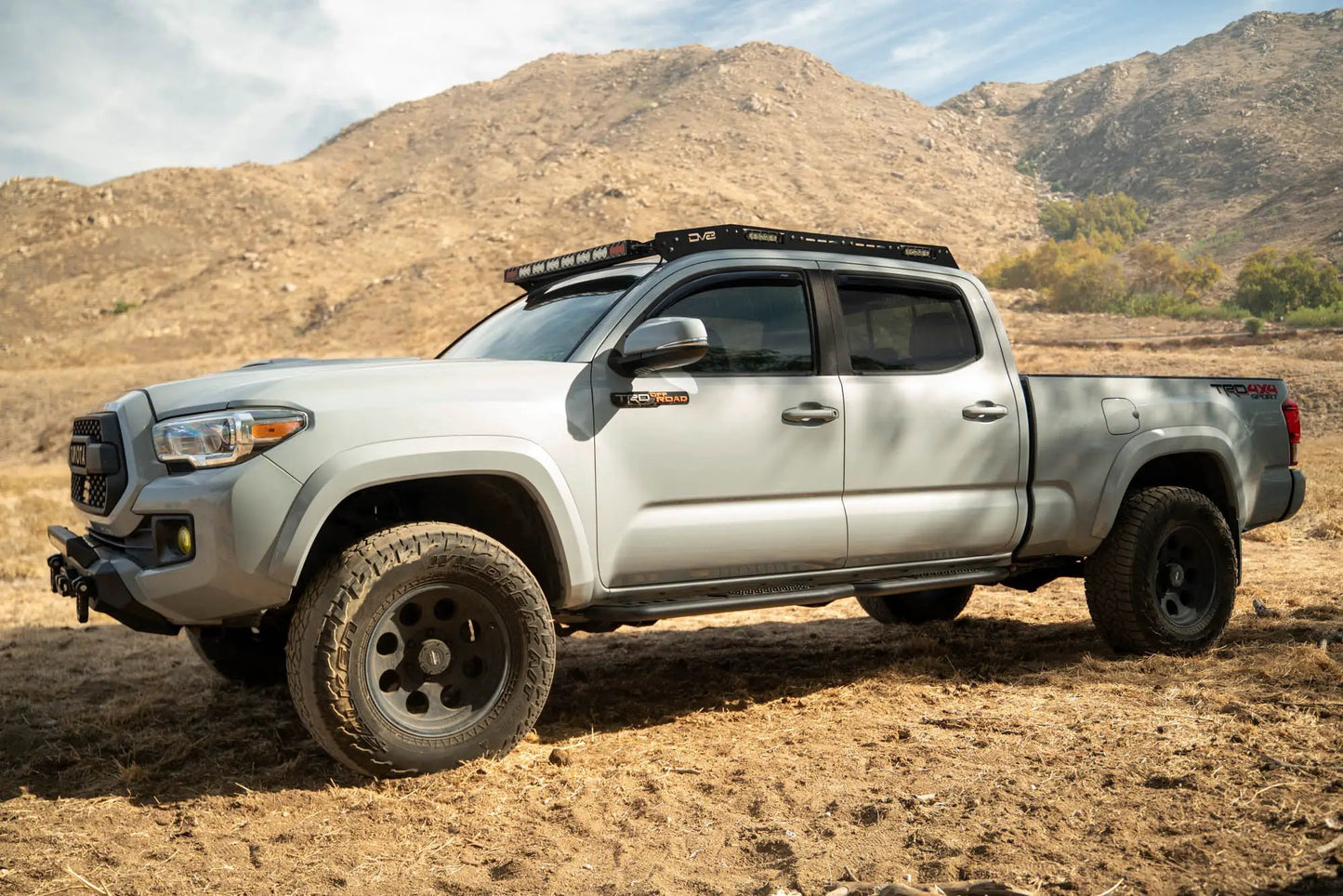 DV8 Offroad 2016-2023 Toyota Tacoma Crew Cab OE Plus Side Steps by DV8 Offroad