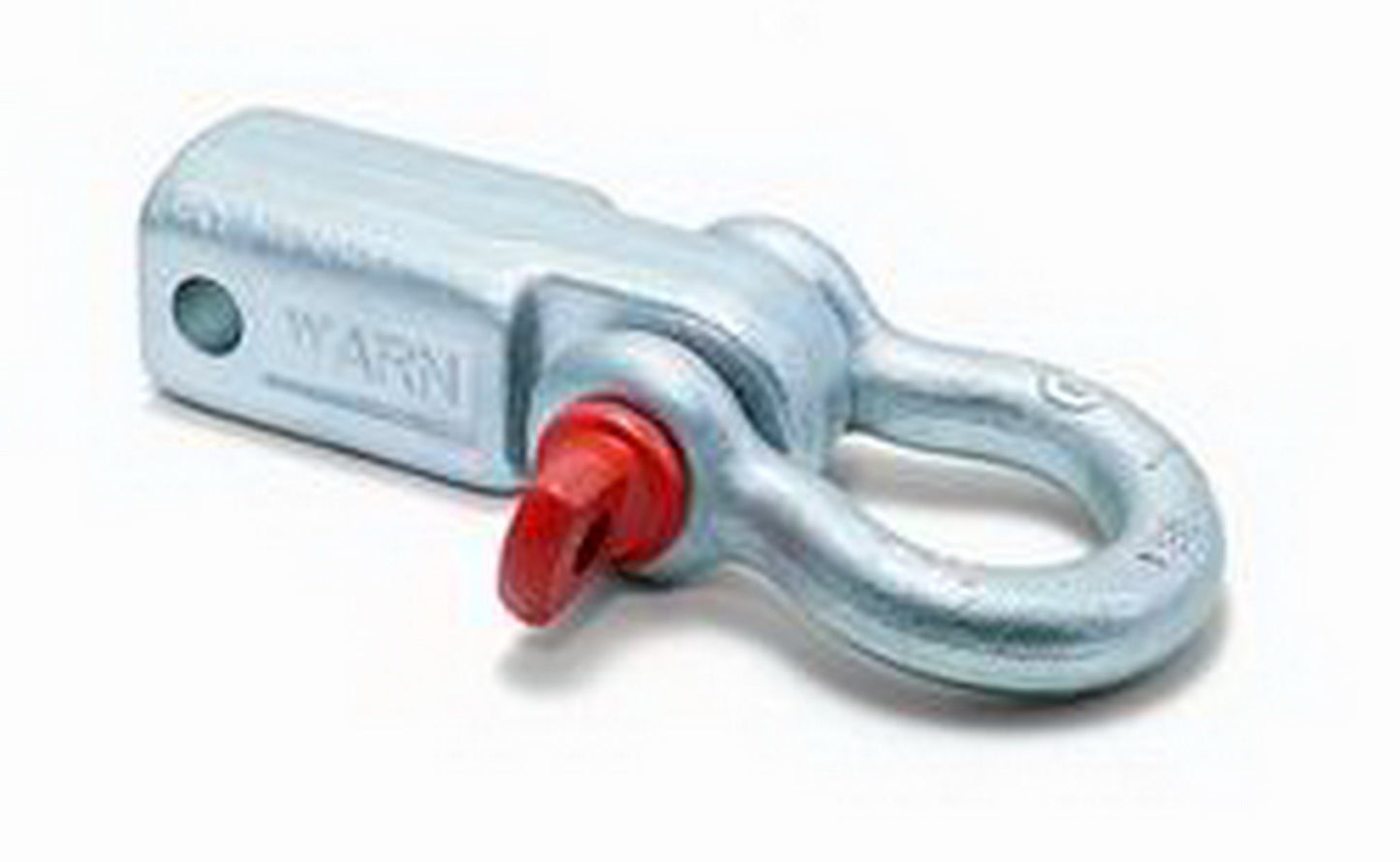 Warn 2 Inch Class III Receiver Hitch Mount; 3/4 Inch Pin Size; With D-Ring; Single