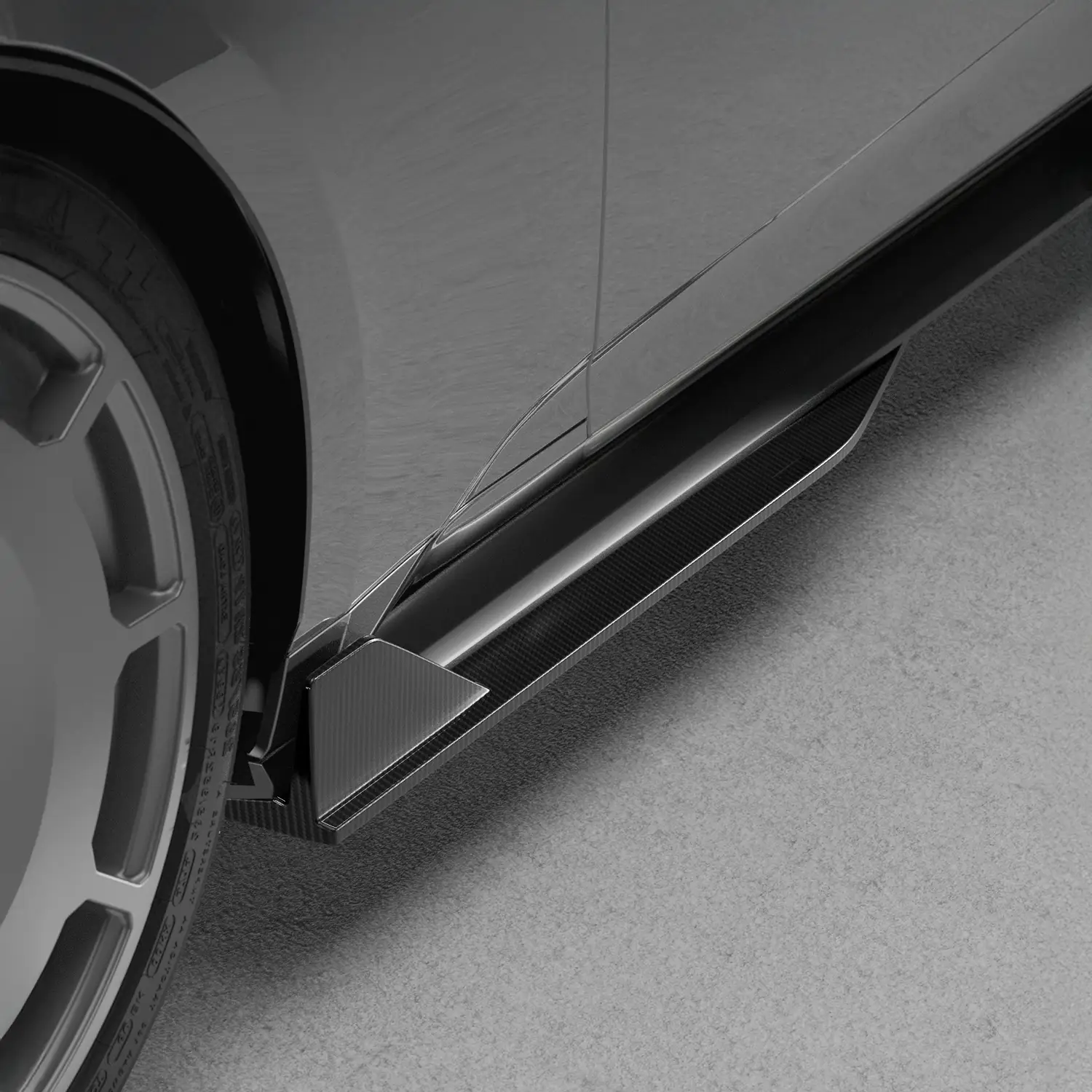 NYTOP 2024-Current Ford Mustang Side Skirt Extension by NYTOP