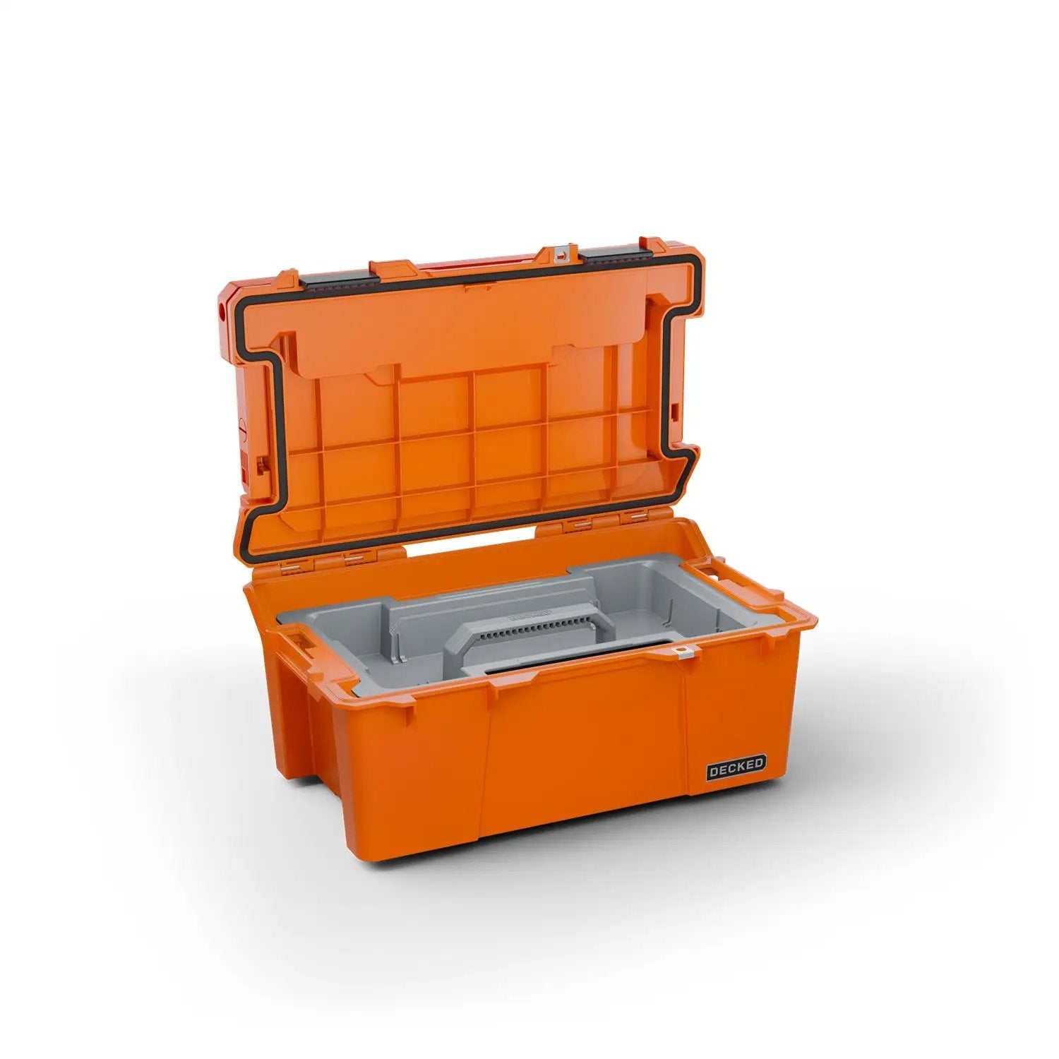 DECKED Sixer 16 - includes one (1) tray - blaze orange with black latches by DECKED