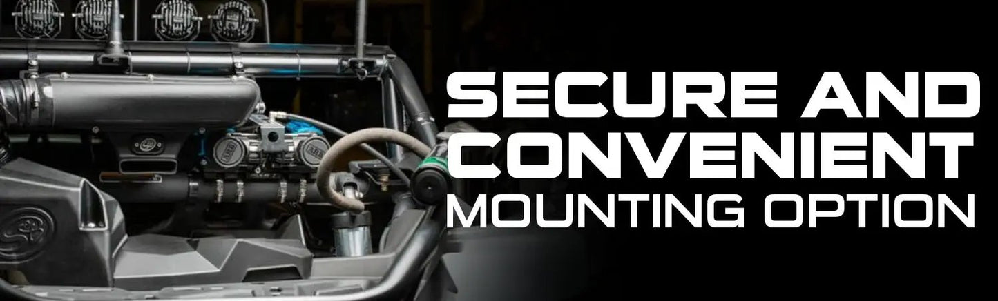 UDA Twin Compressor Mount & Connection Kit - UTV for ARB & EGOI II Dual Air Twin Compressor - Black by UDA