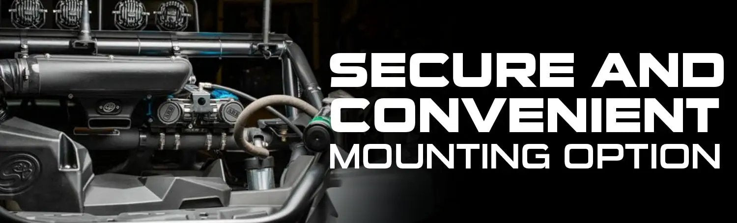 UDA Twin Compressor Mount & Connection Kit - UTV for ARB & EGOI II Dual Air Twin Compressor - Black by UDA