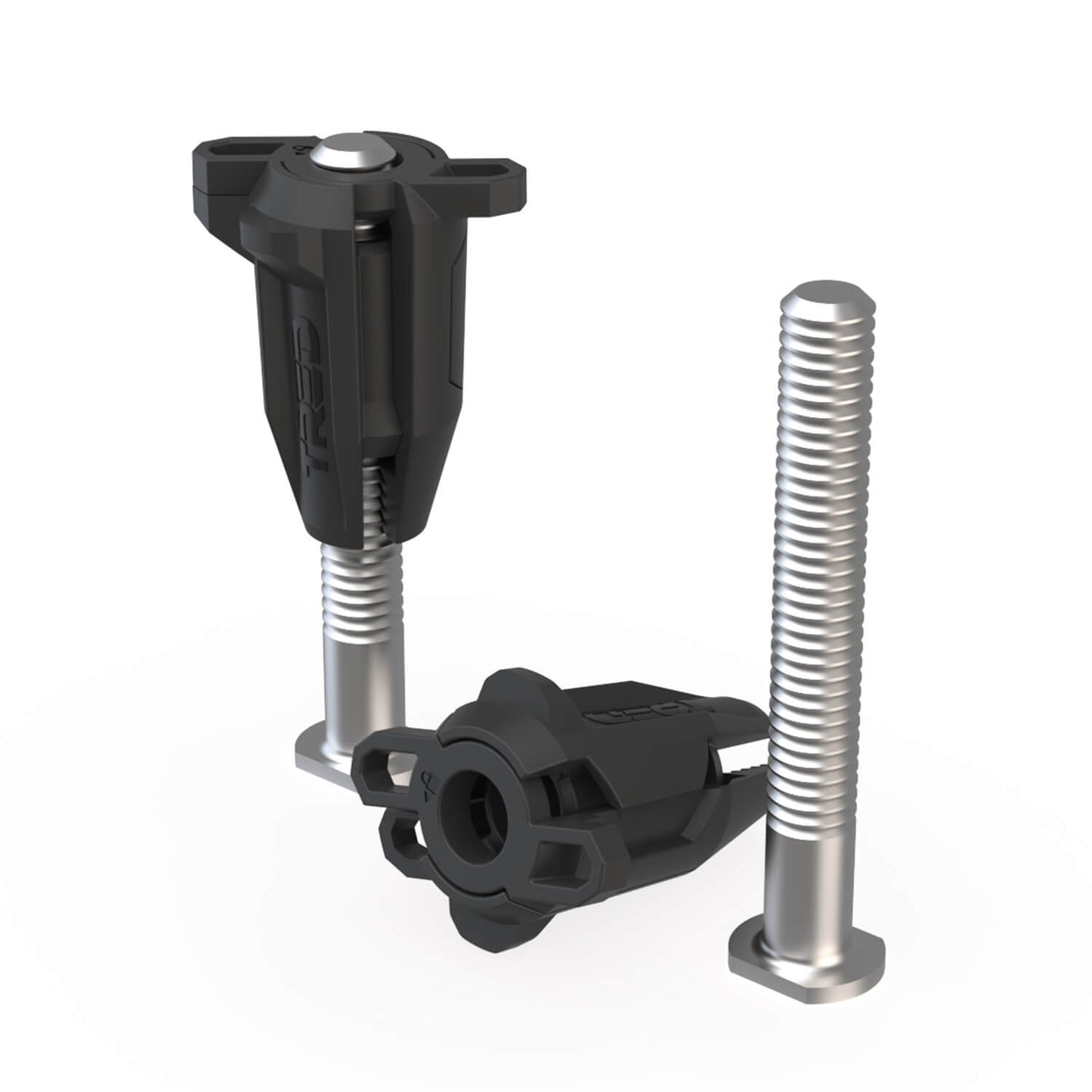 ARB TRED Quick Release Mounting Pins allow for easy installation of 2 or 4 TRED Recovery Boards and can accommodate a padlock for added security.