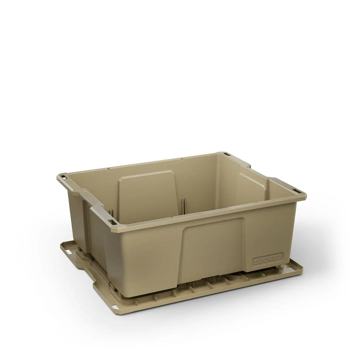 DECKED Payloader 32 - D-co bin with snap on lid - one - all tan by DECKED
