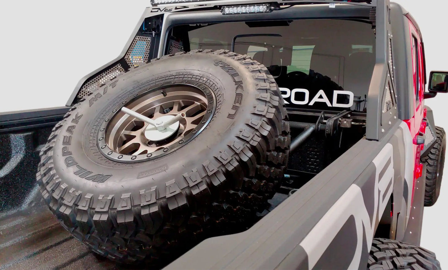 DV8 Offroad Jeep JT Adjustable Tire Carrier by DV8 Offroad