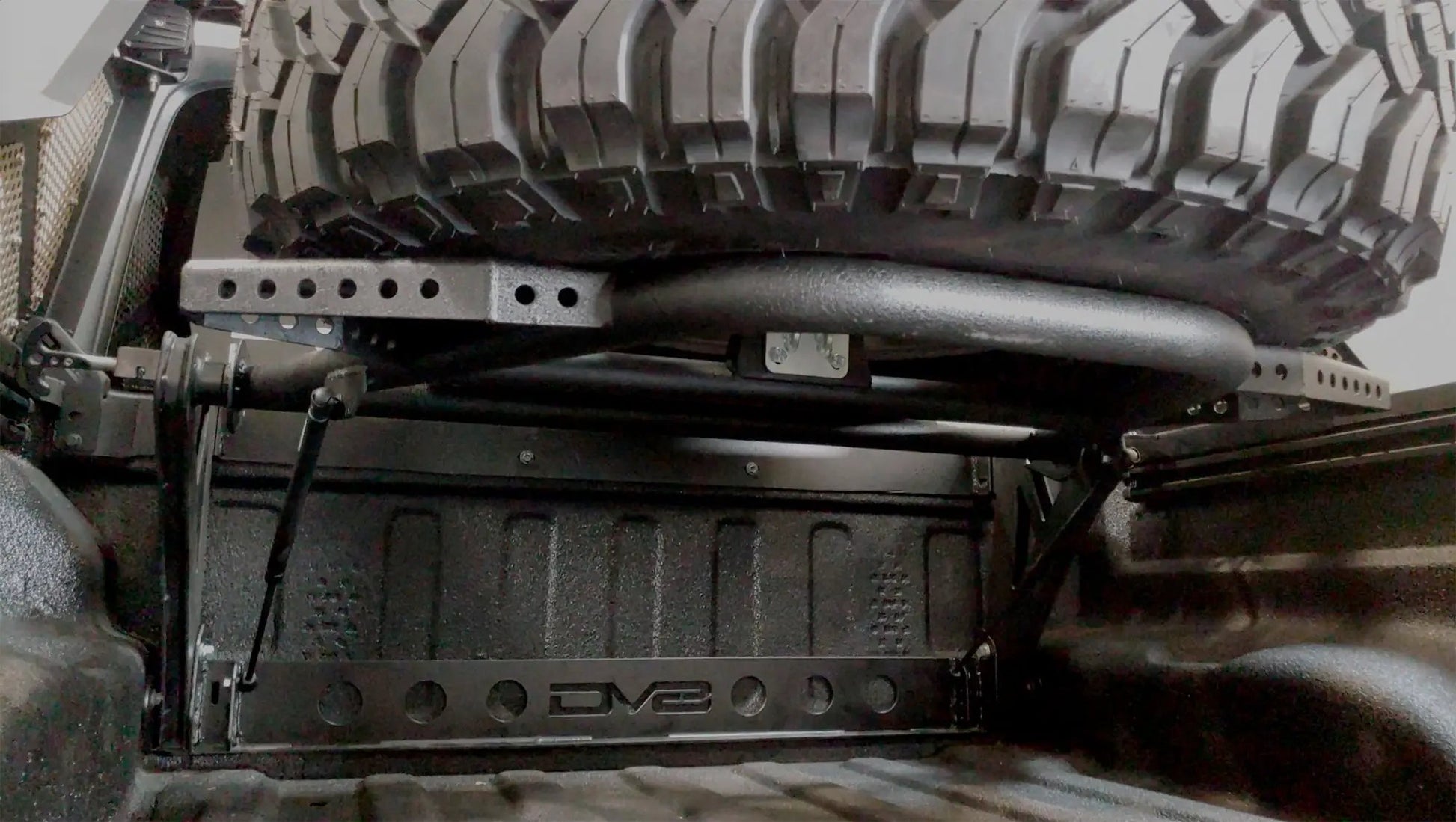 DV8 Offroad Jeep JT Adjustable Tire Carrier by DV8 Offroad
