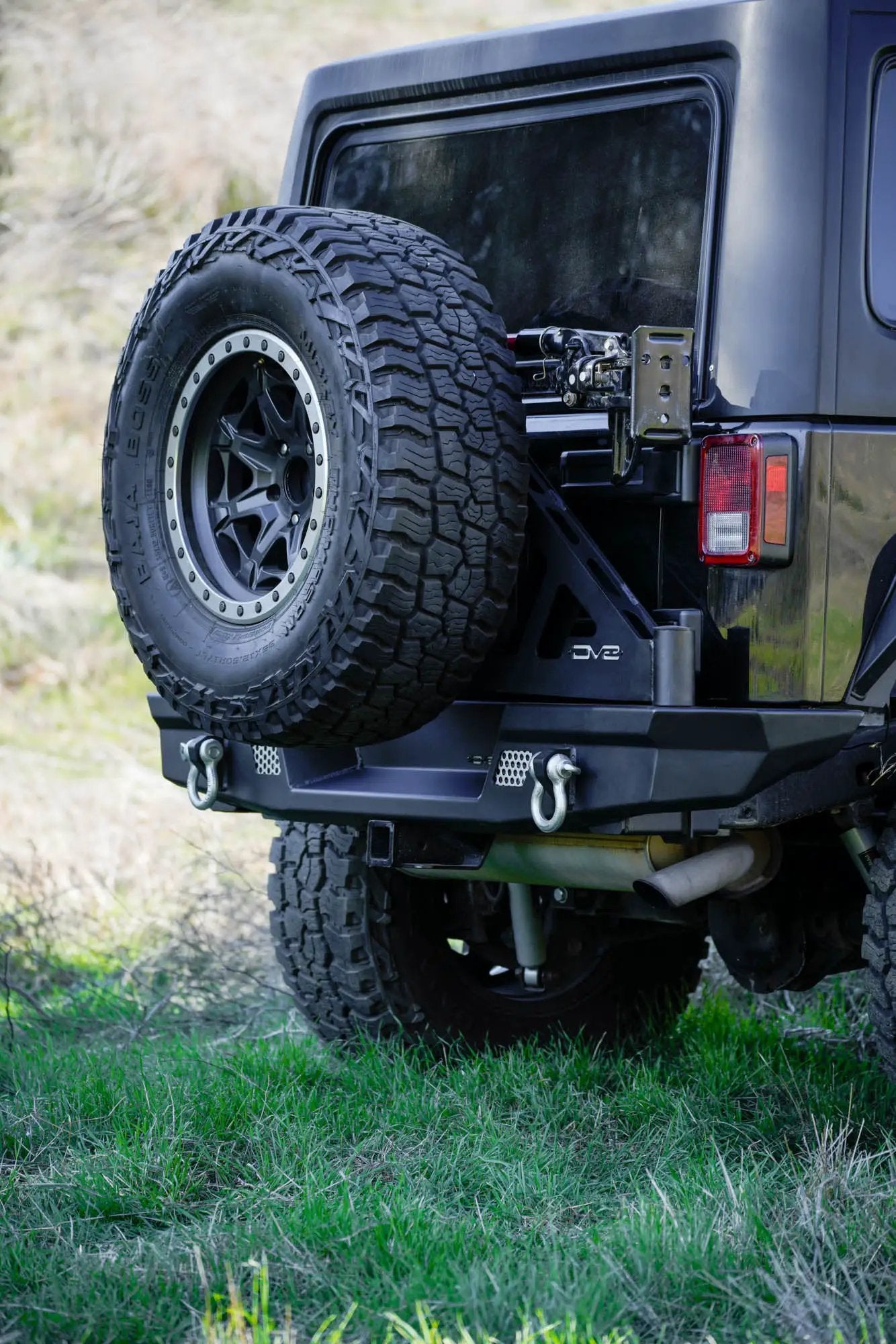 DV8 Offroad 2007-2018 Wrangler JK Tire Carrier for MTO Bumper by DV8 Offroad
