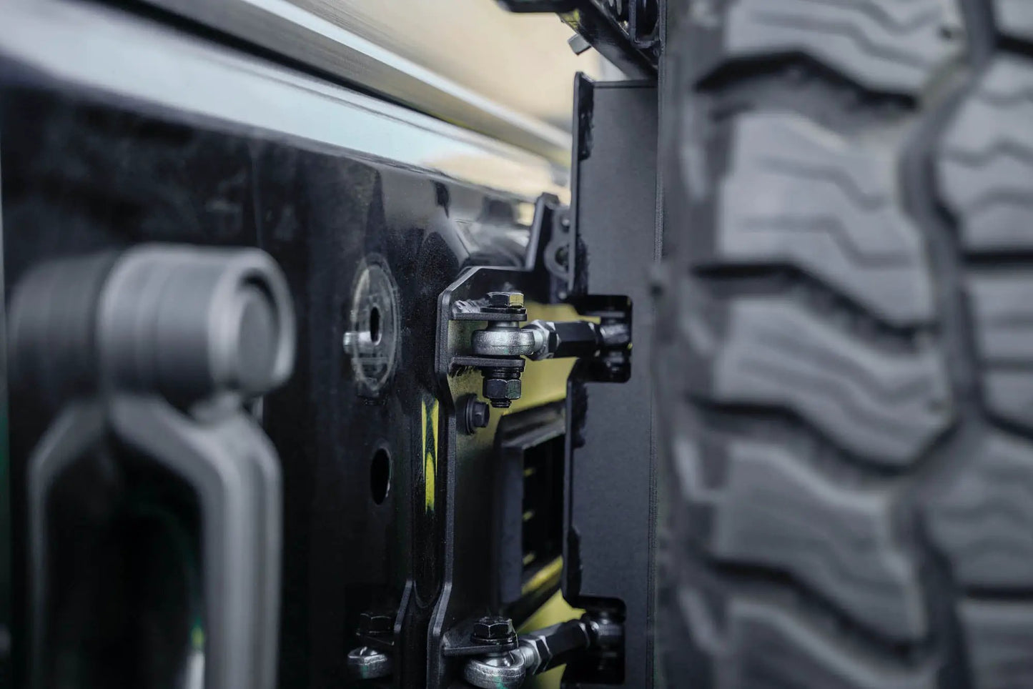 DV8 Offroad 2007-2018 Wrangler JK Tire Carrier for MTO Bumper by DV8 Offroad