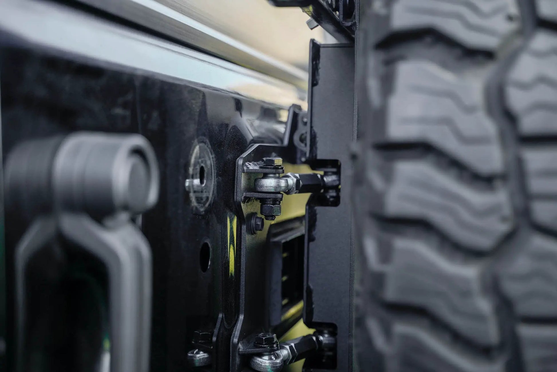 DV8 Offroad 2007-2018 Wrangler JK Tire Carrier for MTO Bumper by DV8 Offroad
