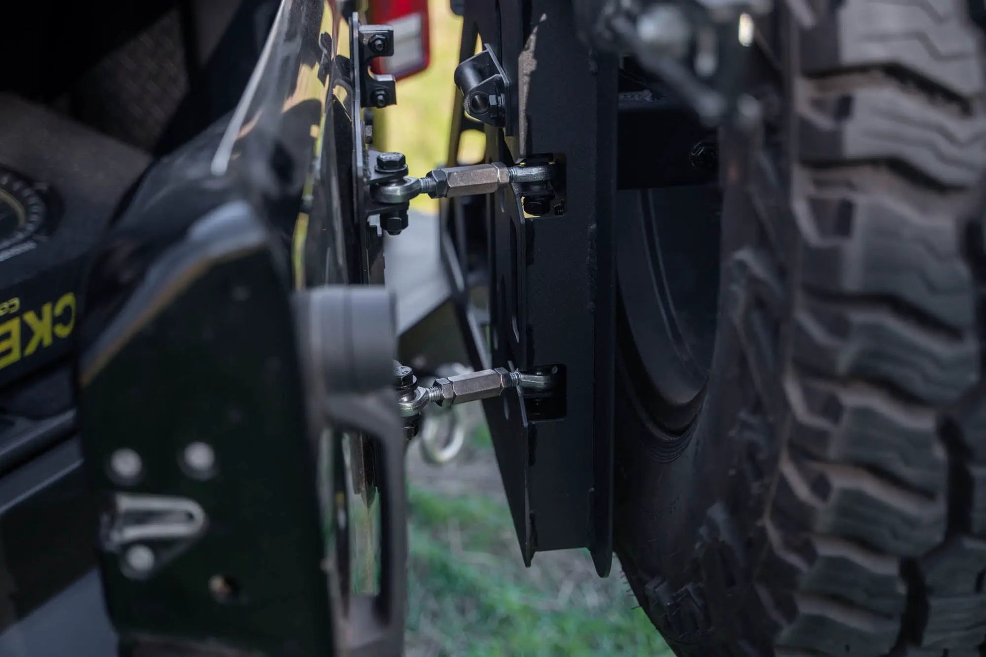 DV8 Offroad 2007-2018 Wrangler JK Tire Carrier for MTO Bumper by DV8 Offroad