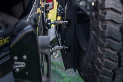 DV8 Offroad 2007-2018 Wrangler JK Tire Carrier for MTO Bumper by DV8 Offroad