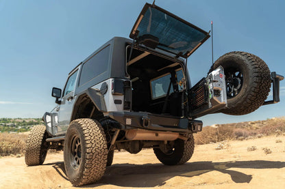 DV8 Offroad 2007-2018 Jeep Wrangler JK Body Mounted Tire Carrier by DV8 Offroad