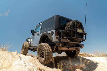 DV8 Offroad 2007-2018 Jeep Wrangler JK Body Mounted Tire Carrier by DV8 Offroad