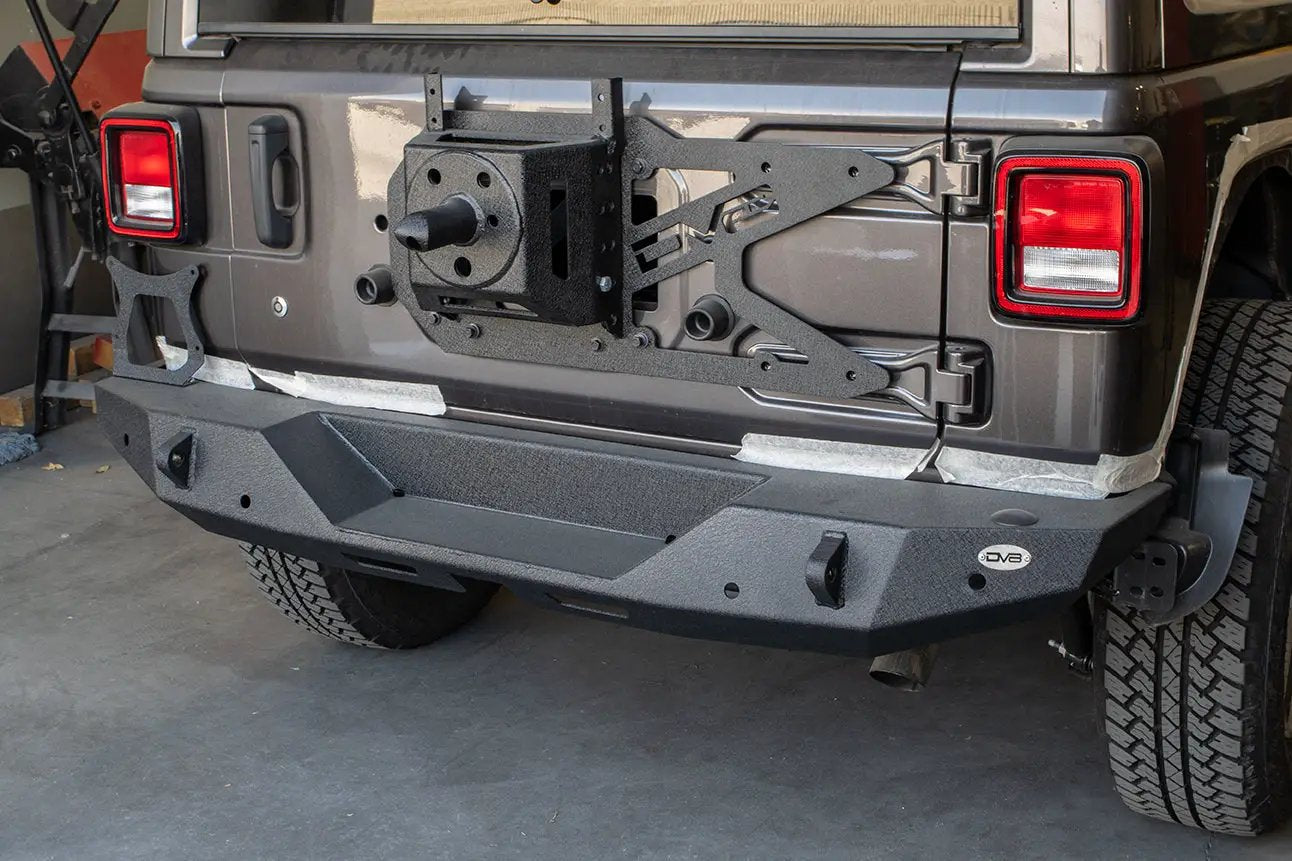 DV8 Offroad Jeep JL Tailgate Mounted Tire Carrier by DV8 Offroad