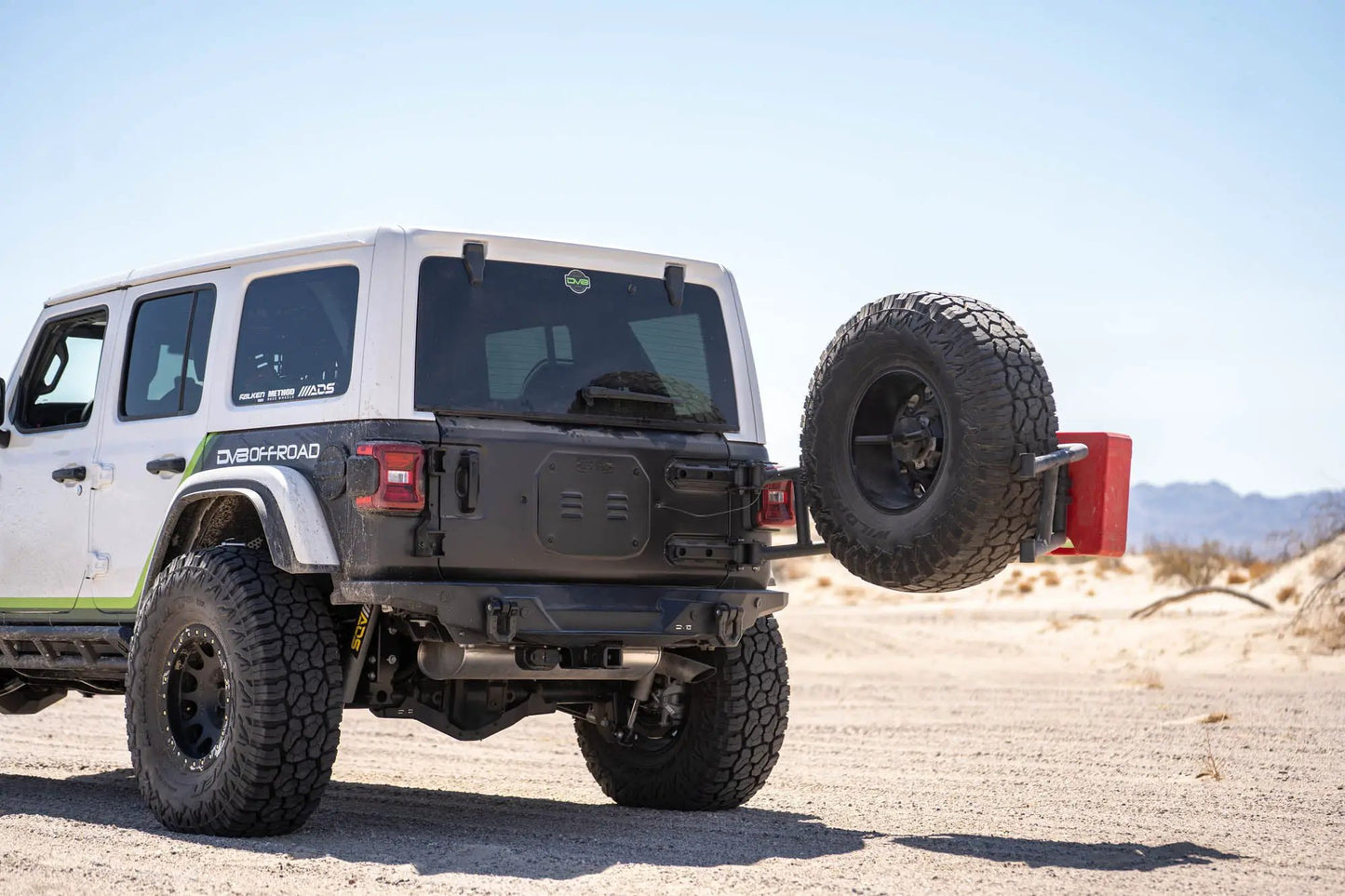 DV8 Offroad 2018-2025 Jeep Wrangler JL Body Mounted Tire Carrier by DV8 Offroad