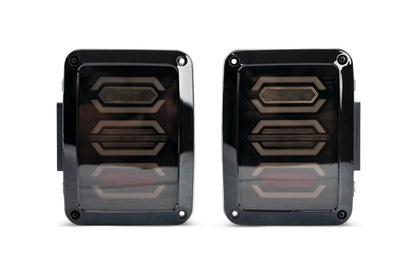 DV8 Offroad 07-18 Jeep JK LED Tail Light; Hexagon Light by DV8 Offroad