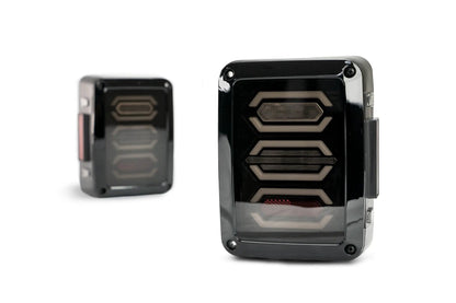 DV8 Offroad 07-18 Jeep JK LED Tail Light; Hexagon Light by DV8 Offroad