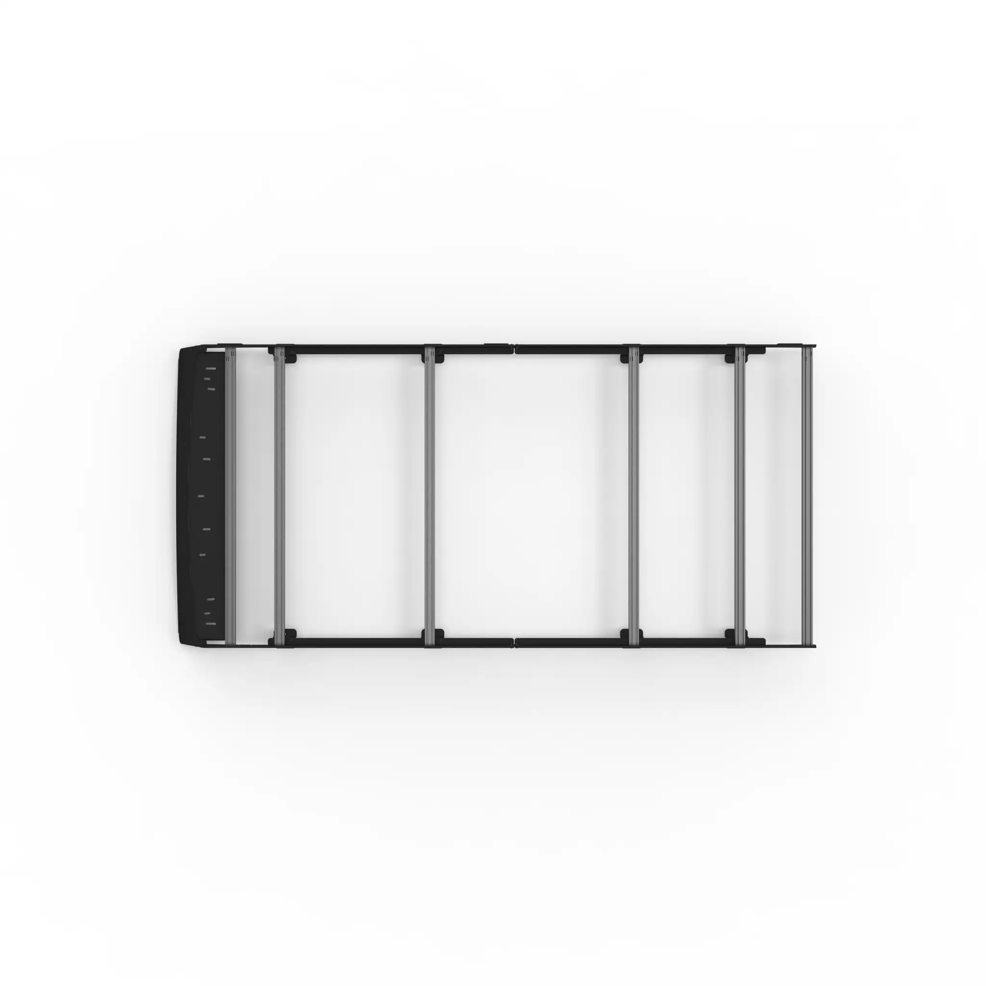 Flatline Van Co. Transit 148" High Roof Low Pro Roof Rack With Light Bar Fairing by Flatline Van Co.