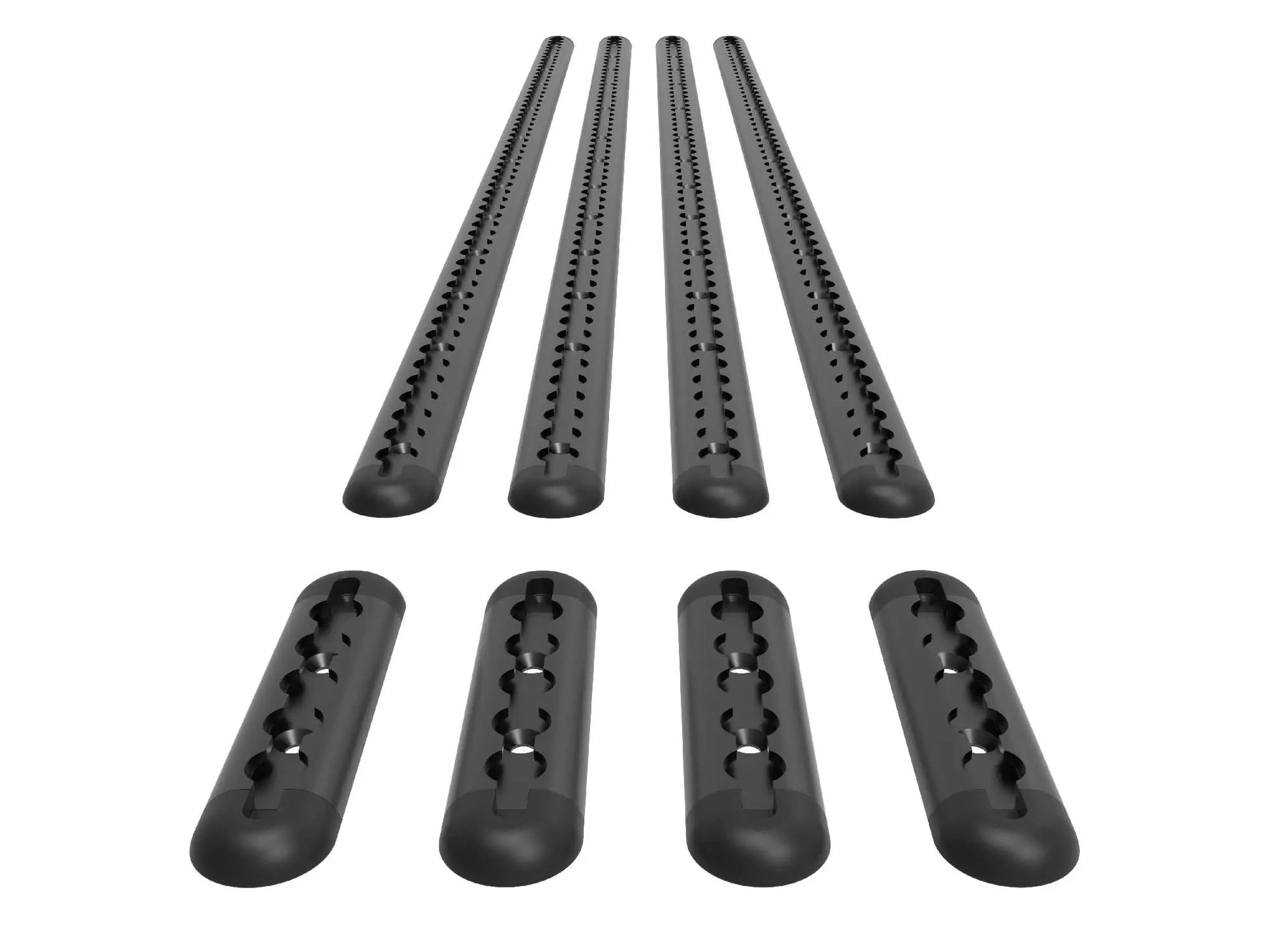 2015-2025 Ford Transit Bed Bracket 148 HR L-Track Black by Flatline Van Co.