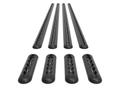 2015-2025 Ford Transit Bed Bracket 148 HR L-Track Black by Flatline Van Co.