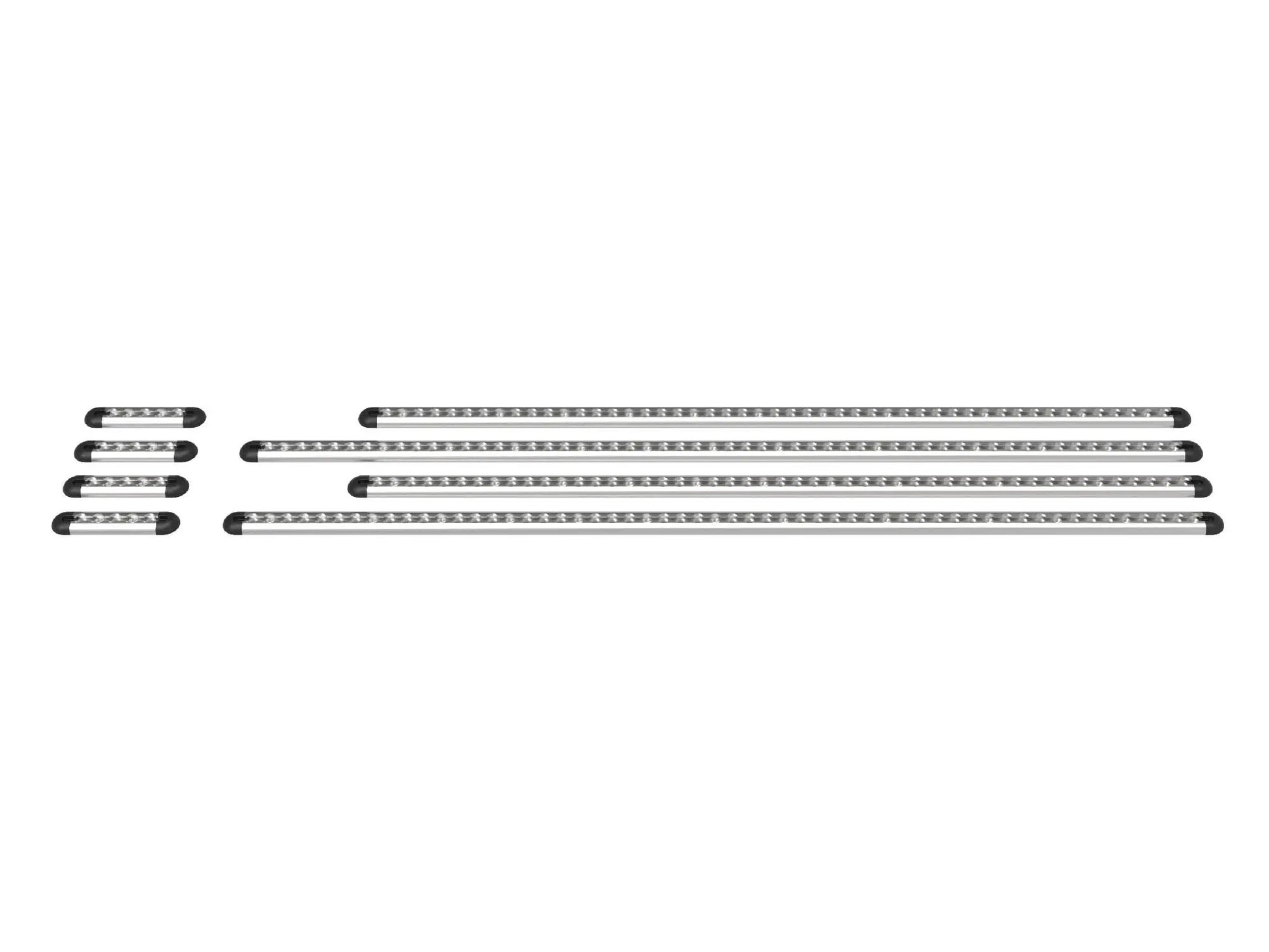 2015-2025 Ford Transit Bed Bracket 148 HR EXT L-Track Silver by Flatline Van Co.