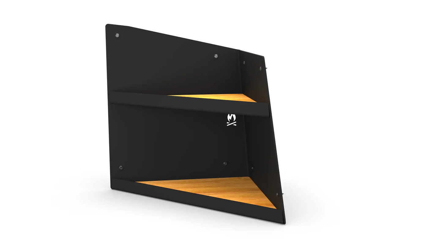 Flatline Van Co. Right Hand Angled Shelf - Black by Flatline Van Co.