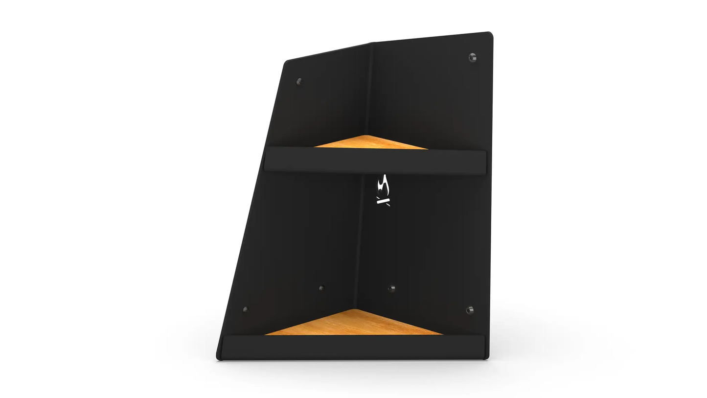 Flatline Van Co. Left Hand Shallow Angled Shelf - Black by Flatline Van Co.