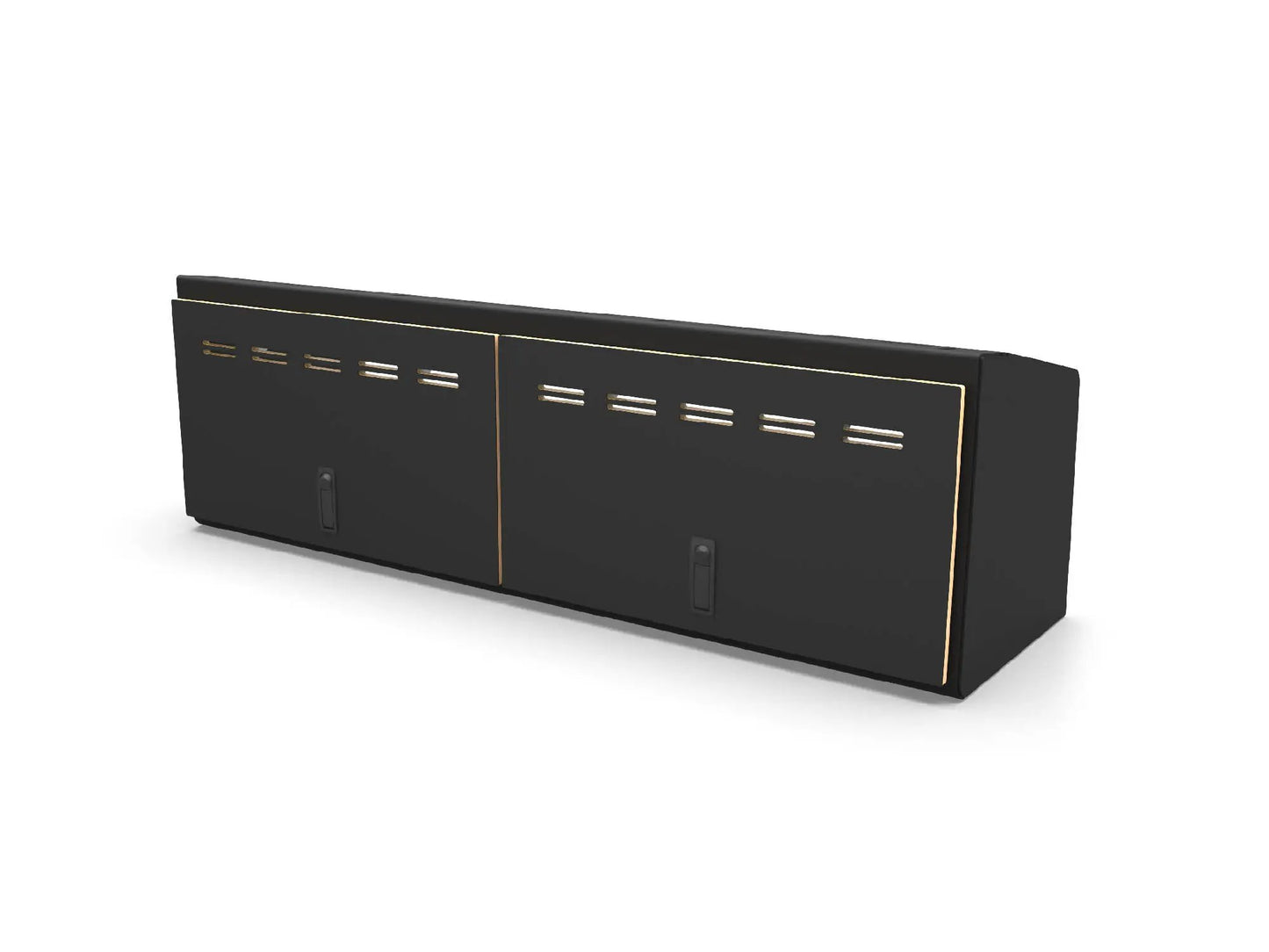 Flatline Van Co. 48" Upper Cabinet Black - Black Door by Flatline Van Co.