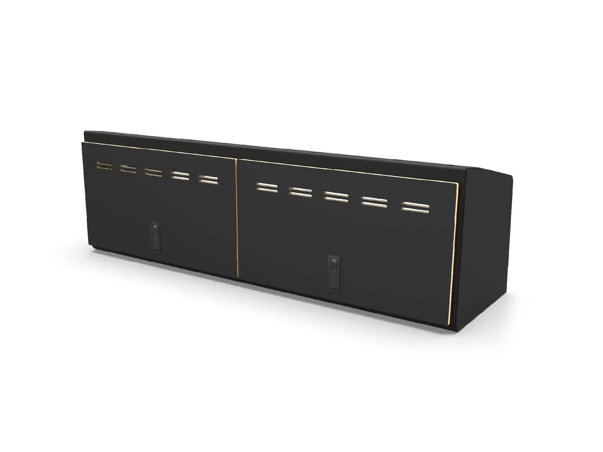 Flatline Van Co. 48" Upper Cabinet Black - Black Door by Flatline Van Co.