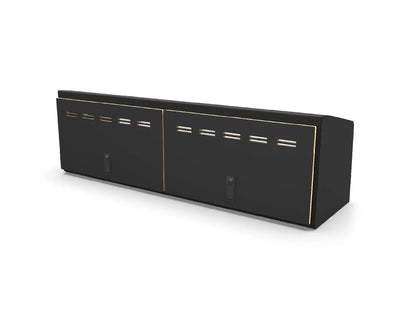 Flatline Van Co. 48" Upper Cabinet Black - Black Door by Flatline Van Co.