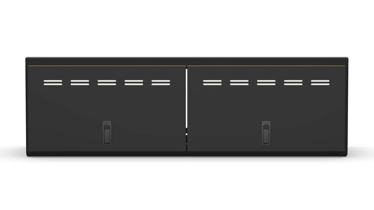 Flatline Van Co. 48" Upper Cabinet Black - Black Door by Flatline Van Co.