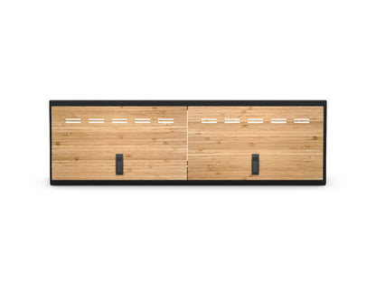 Flatline Van Co. 48" Upper Cabinet Black - Bamboo Door by Flatline Van Co.