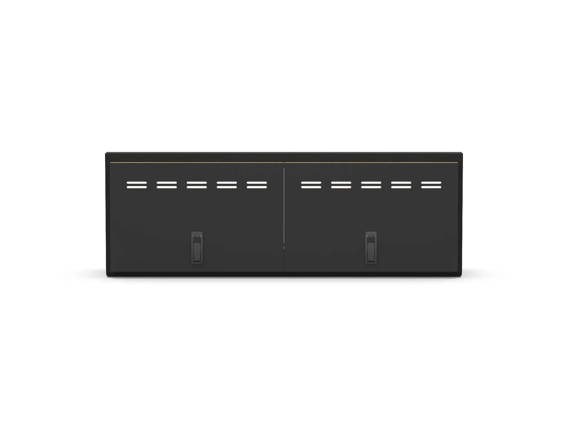 Flatline Van Co. 40" Shallow Upper Cabinet Black - Black Door by Flatline Van Co.