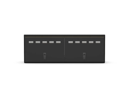 Flatline Van Co. 40" Shallow Upper Cabinet Black - Black Door by Flatline Van Co.