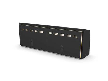 Flatline Van Co. 40" Shallow Upper Cabinet Black - Black Door by Flatline Van Co.