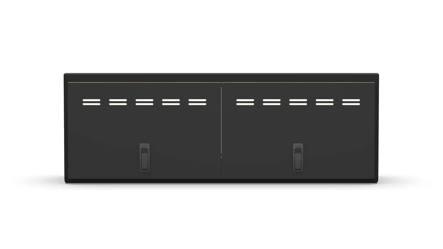 Flatline Van Co. 40" Shallow Upper Cabinet Black - Black Door by Flatline Van Co.