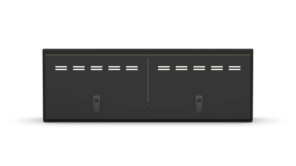 Flatline Van Co. 40" Shallow Upper Cabinet Black - Black Door by Flatline Van Co.