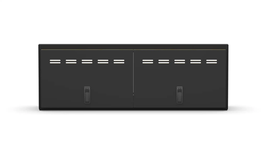 Flatline Van Co. 40" Shallow Upper Cabinet Black - Black Door by Flatline Van Co.