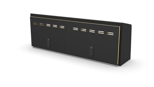 Flatline Van Co. 40" Shallow Upper Cabinet Black - Black Door by Flatline Van Co.