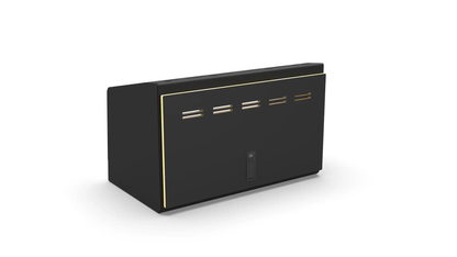 Flatline Van Co. 24" Upper Cabinet Black - Black Door by Flatline Van Co.