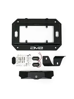 DV8 Offroad 2018-22 Jeep Wrangler JL Spare Tire Delete With Light Mounts by DV8 Offroad