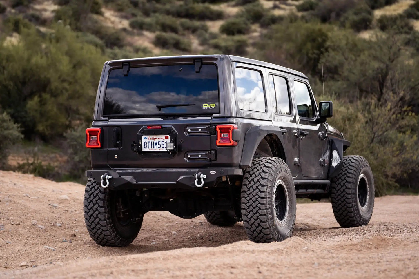 DV8 Offroad 2018-22 Jeep Wrangler JL Spare Tire Delete With Light Mounts by DV8 Offroad