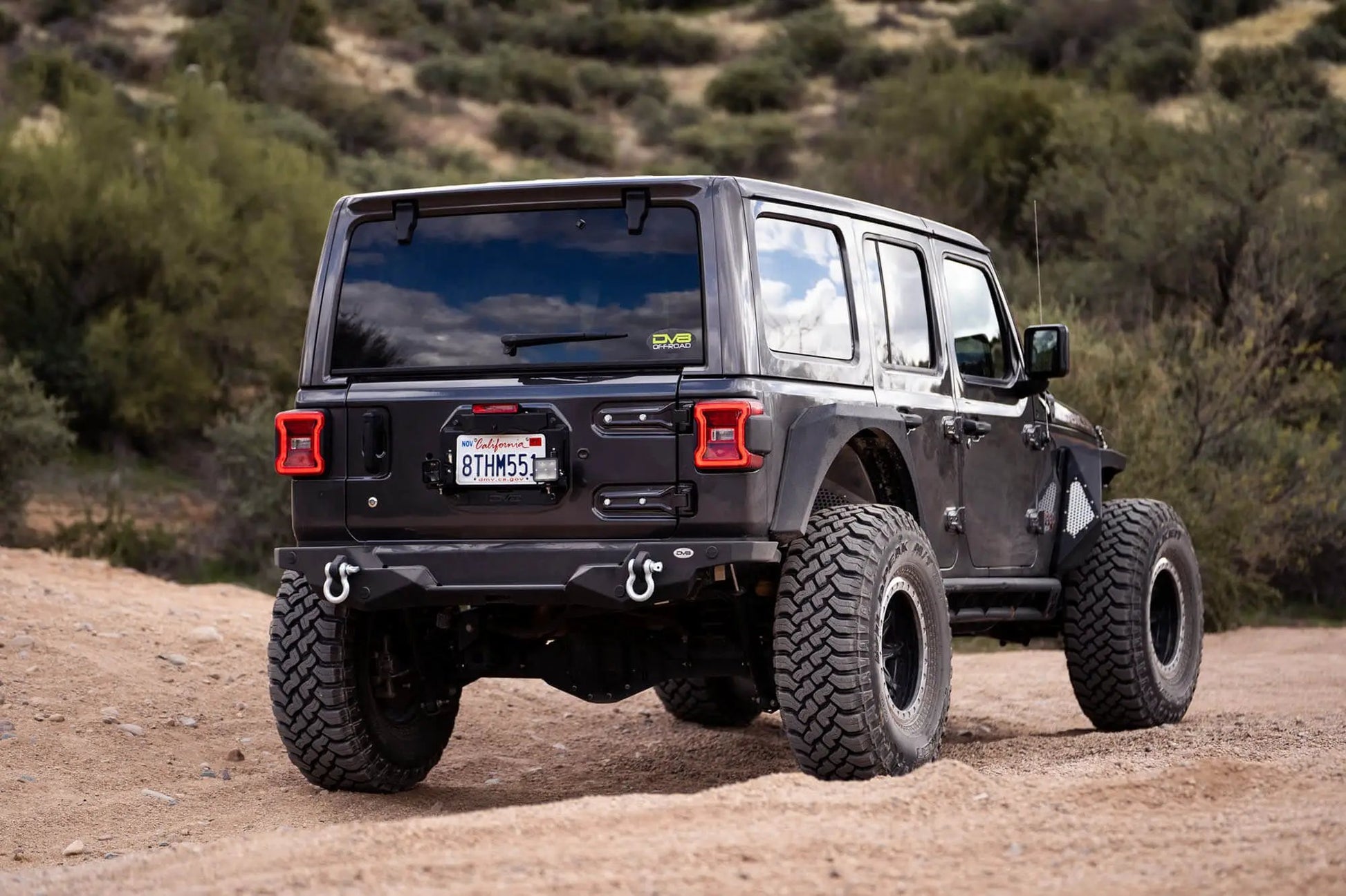 DV8 Offroad 2018-22 Jeep Wrangler JL Spare Tire Delete With Light Mounts by DV8 Offroad