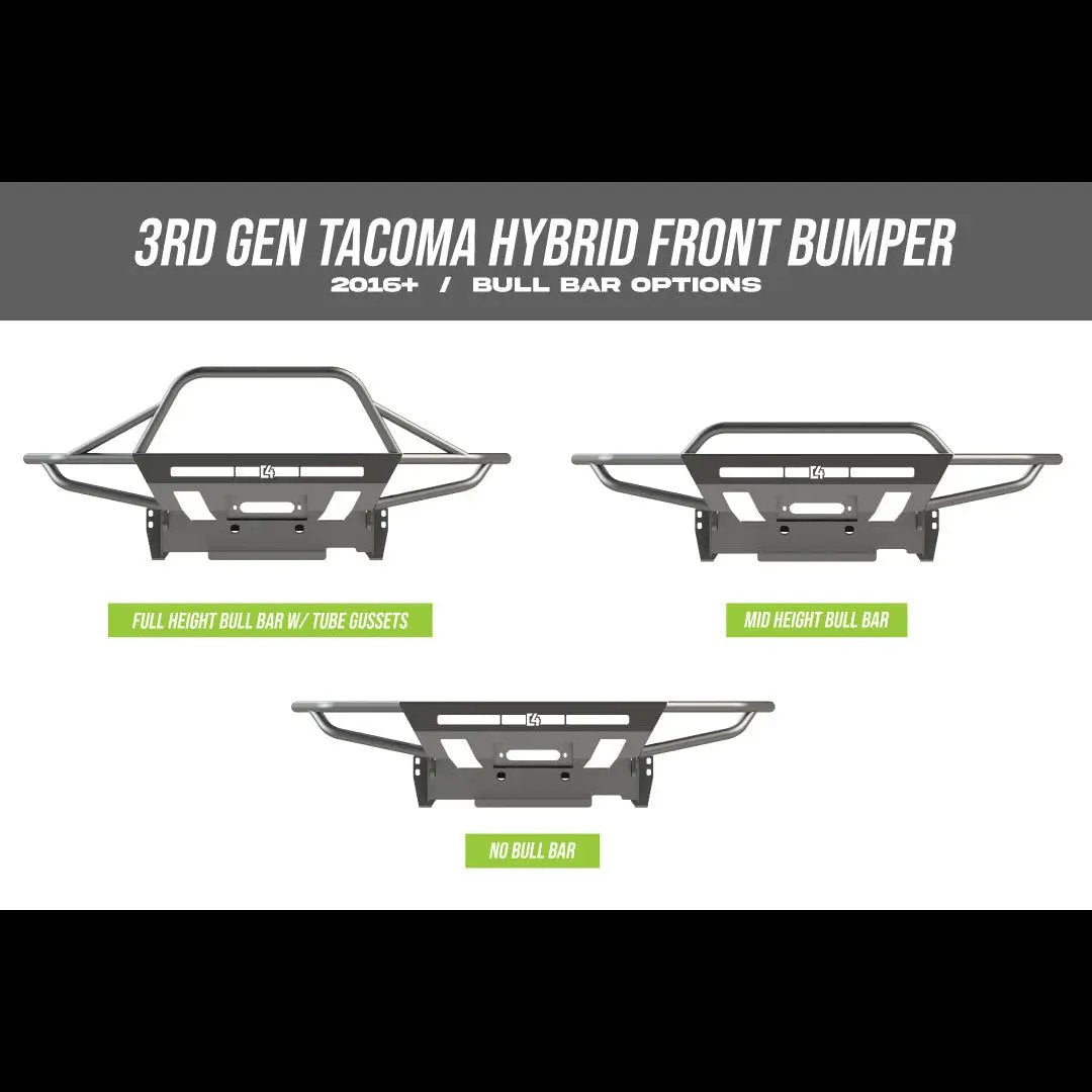 C4 Fabrication Tacoma Hybrid Front Bumper / 3rd Gen / 2016-2023 by C4 Fabrication