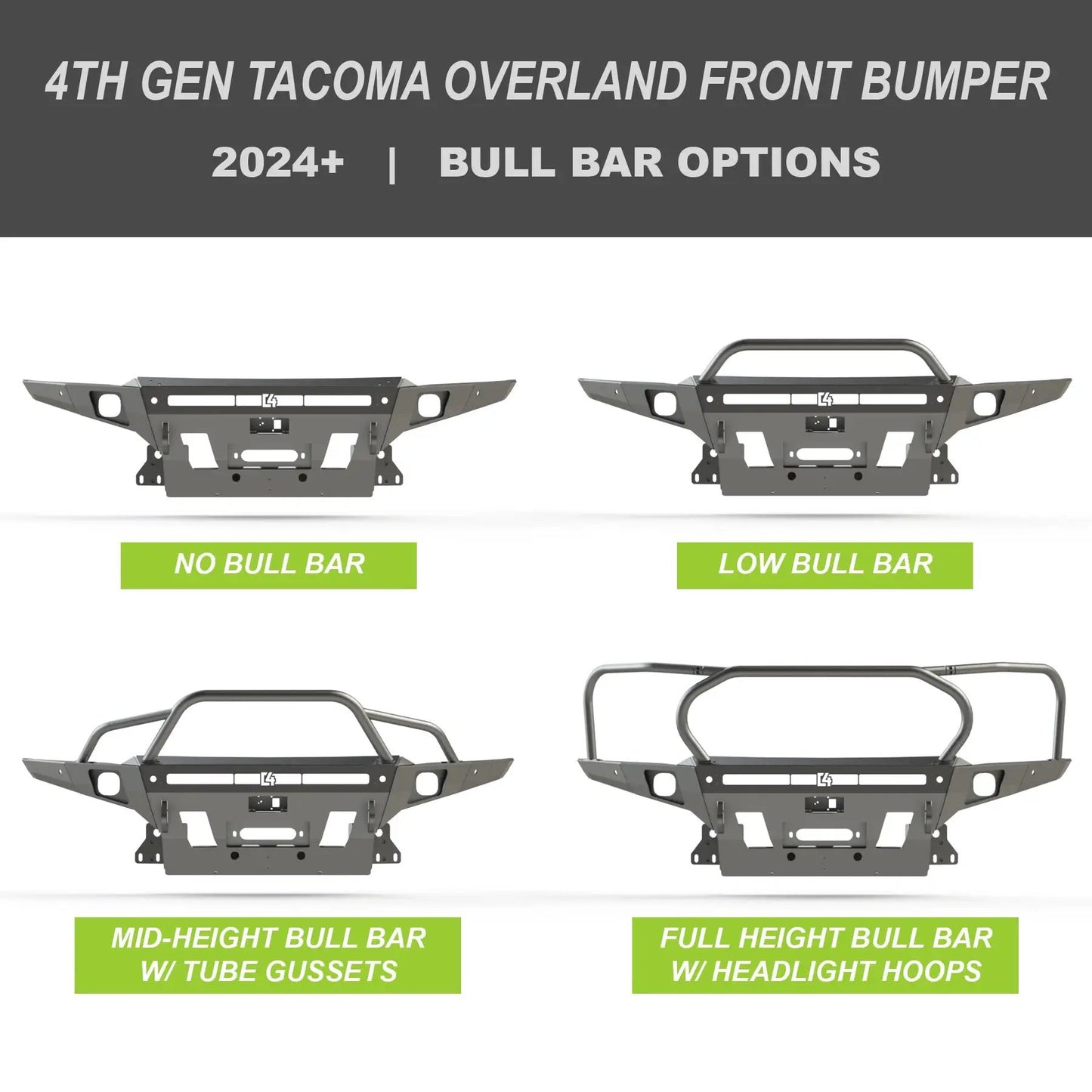 C4 Fabrication Tacoma Overland Front Bumper / 4th Gen / 2024+ by C4 Fabrication