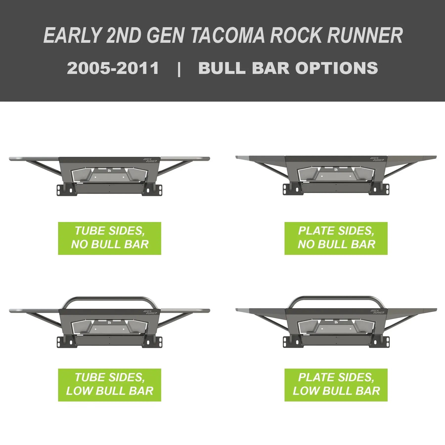 C4 Fabrication Tacoma Rock Runner Front Bumper / 2nd Gen / 2005-2015 by C4 Fabrication