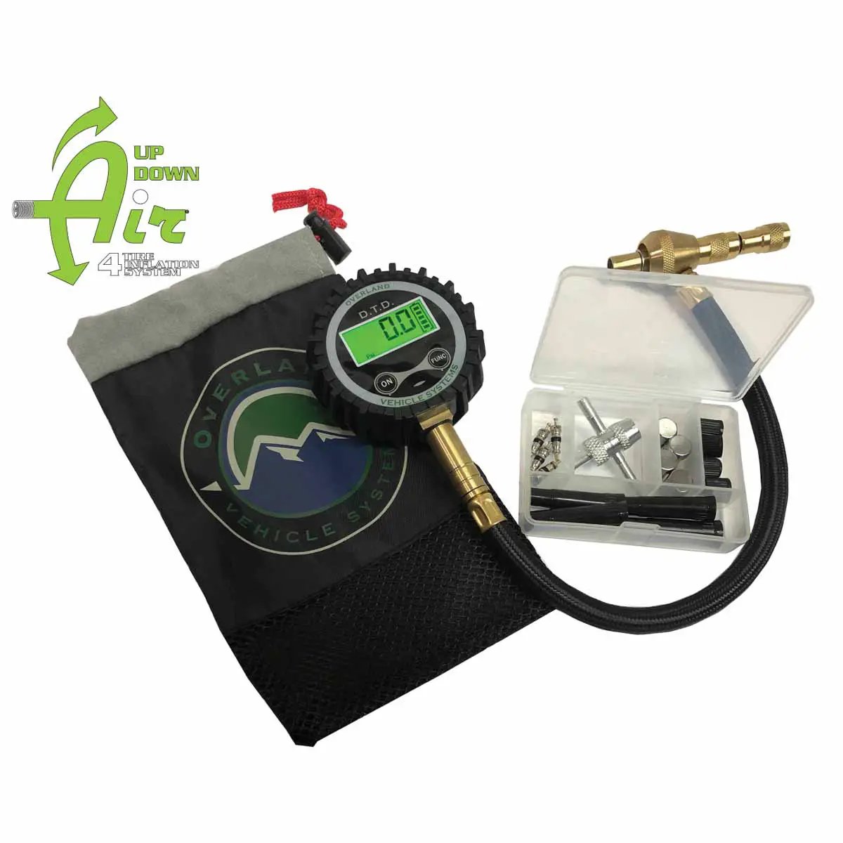 UDA Digital Tire Deflator with Valve Kit & Storage Bag by UDA